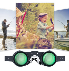 10X Hd Adjustable Focus Fishing Binoculars With Polarized Yellow Lens-1915197963379019778