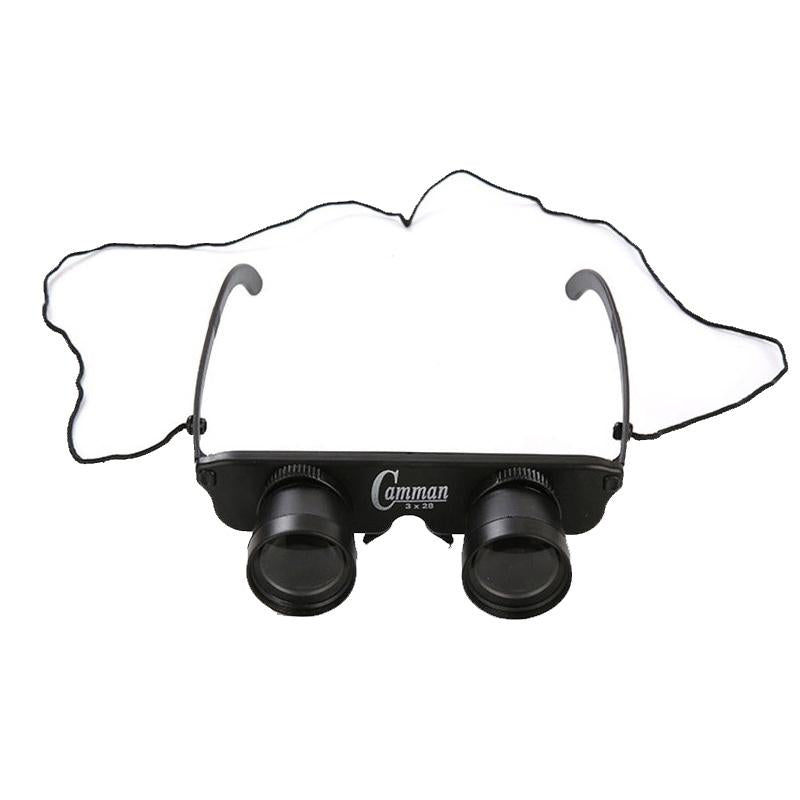 Adjustable Focus Fishing Binoculars - 3X28 With Glass Type And Zippered Case-1915197857783222273