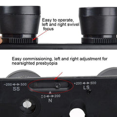 Adjustable Focus Fishing Binoculars - 3X28 With Glass Type And Zippered Case-1915197857783222275