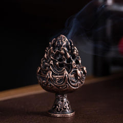 Small Vintage Copper Incense Burner - Indoor Ornament-1915197957154672646