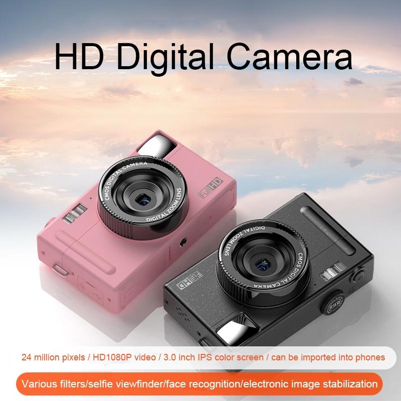 3.0 Hd Children'S Digital Camera With 48Mp And 3 Screen - Pink-1915198141741797377