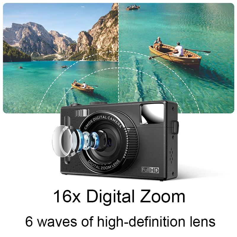 3.0 Hd Children'S Digital Camera With 48Mp And 3 Screen - Pink-1915198141741797380