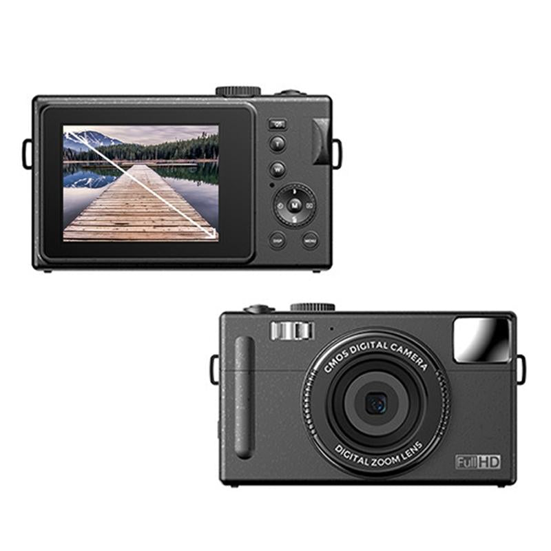 3.0 Hd Children'S Digital Camera With 48Mp & 3 Screen + Card Reader - Black-1915197989756997632