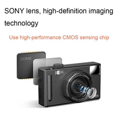3.0 Hd Children'S Digital Camera With 48Mp & 3 Screen + Card Reader - Black-1915197989756997635