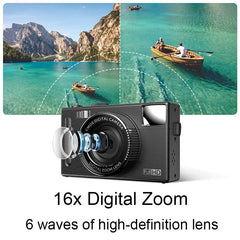 3.0 Hd Children'S Digital Camera With 48Mp & 3 Screen + Card Reader - Black-1915197989756997636