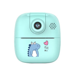 Blue Cartoon Kids Digital Camera With Rotating Lens - A18 Hd Printable-1915197842545315847