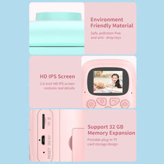 Blue Cartoon Kids Digital Camera With Rotating Lens - A18 Hd Printable-1915197842545315844