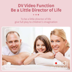 Blue Cartoon Kids Digital Camera With Rotating Lens - A18 Hd Printable-1915197842545315846