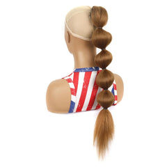 27 Shaggy Bubble Drawstring Ponytail Wig - Bubble Shape-1915197973432766464