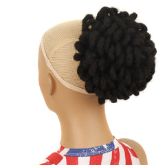 Shaggy Drawstring Dreadlock Bun - Natural Look-1915198138243747845
