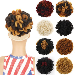 Shaggy Drawstring Dreadlock Bun - 1Bh27 Colour-1915197987273969665