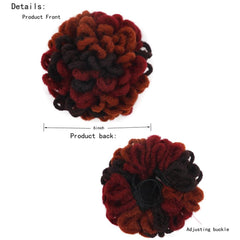 Shaggy Drawstring Dreadlock Bun - 1Bh27 Colour-1915197987273969666