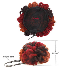 Shaggy Drawstring Dreadlock Hair Bun - 613 Colour-1915198401771868163