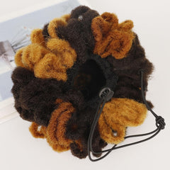 Shaggy Drawstring Dreadlock Hair Bun - 613 Colour-1915198401771868164