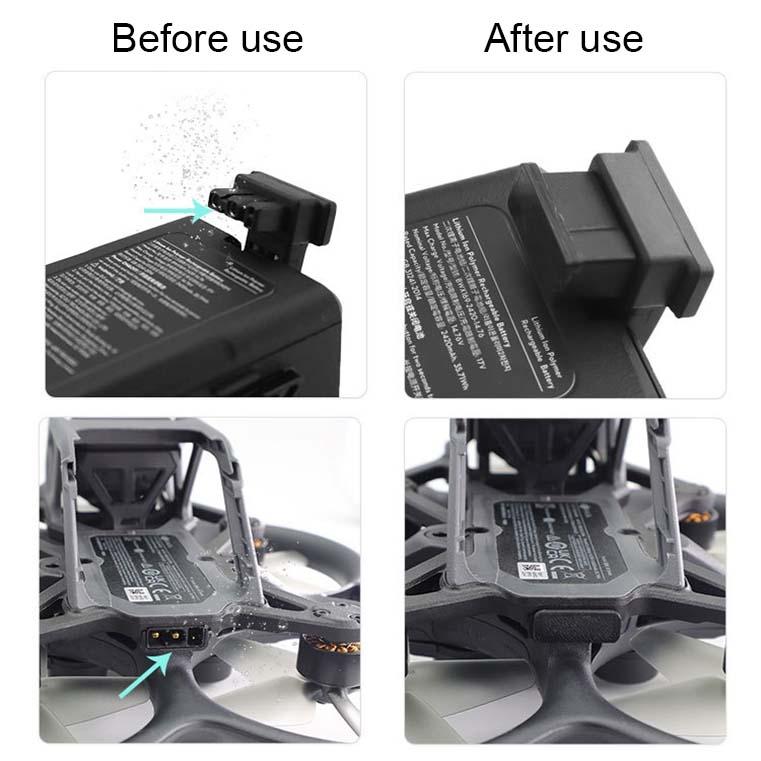 4-Piece Tpu Dust Plugs For Dji Avata Cqt 913407 Battery - Moisture Protection Cover-1964932343177285634
