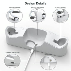 Meta Quest Magnetic Charger With Vr Grip-1969996443796246531
