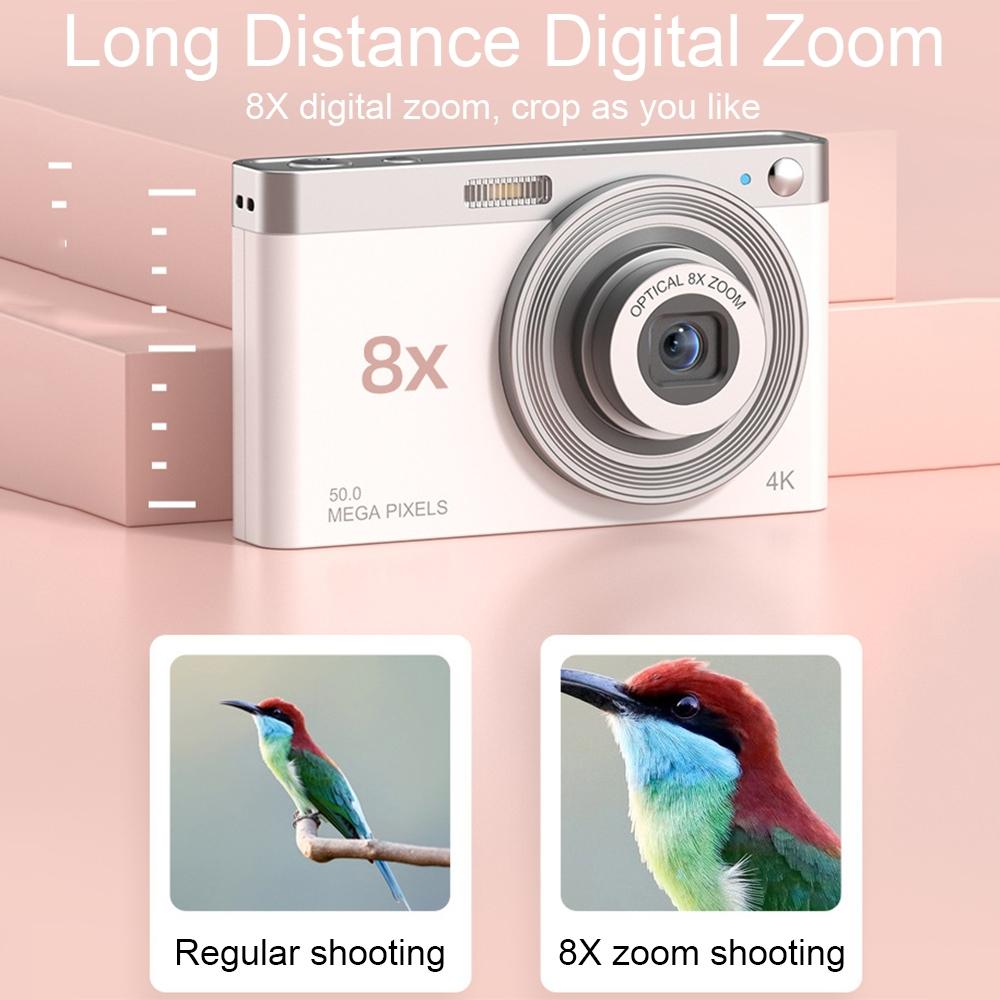 4K 8X Optical Zoom Telescopic Lens Digital Camera With Card Reader & 32G - Black-1915197655928147971