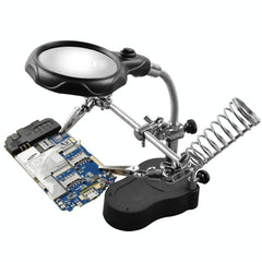 Led Light Watch Repair Magnifier With Stand And Clip-1915197535757144064