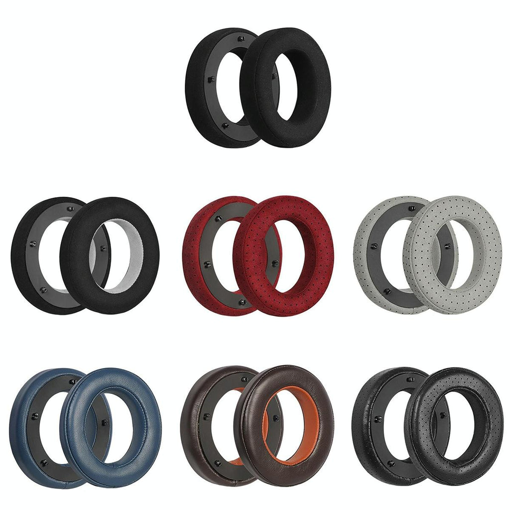 Breathable Leather Headset Cover For Focal Clear Mg Pro - Fiber Gray 2 Pack-1922443445952188417