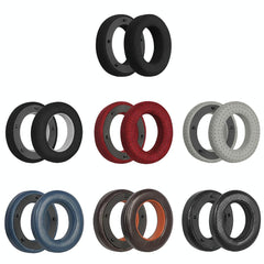 Breathable Leather Headset Cover For Focal Clear Mg Pro - Fiber Gray 2 Pack-1922443445952188417