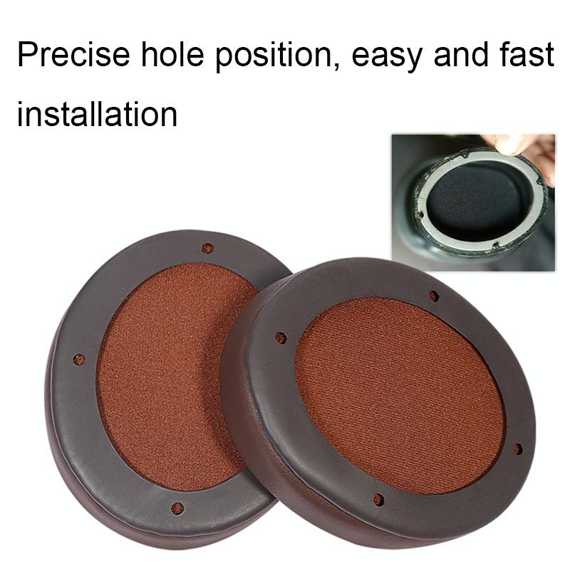 Edifier W855Bt Headset - Soft Breathable Sponge Cover Black Lambskin 2 Pcs-1915197972702957571