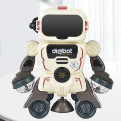 Smart Sound & Light Mechanical Robot Toy - Gray-1915198278069260288