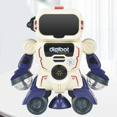 Smart Sound & Light Mechanical Robot Toy - Blue-1915198104475406336