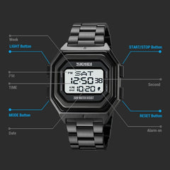 Multi-Functional Outdoor Men Watch - Electronic Timing-1915197790242344963