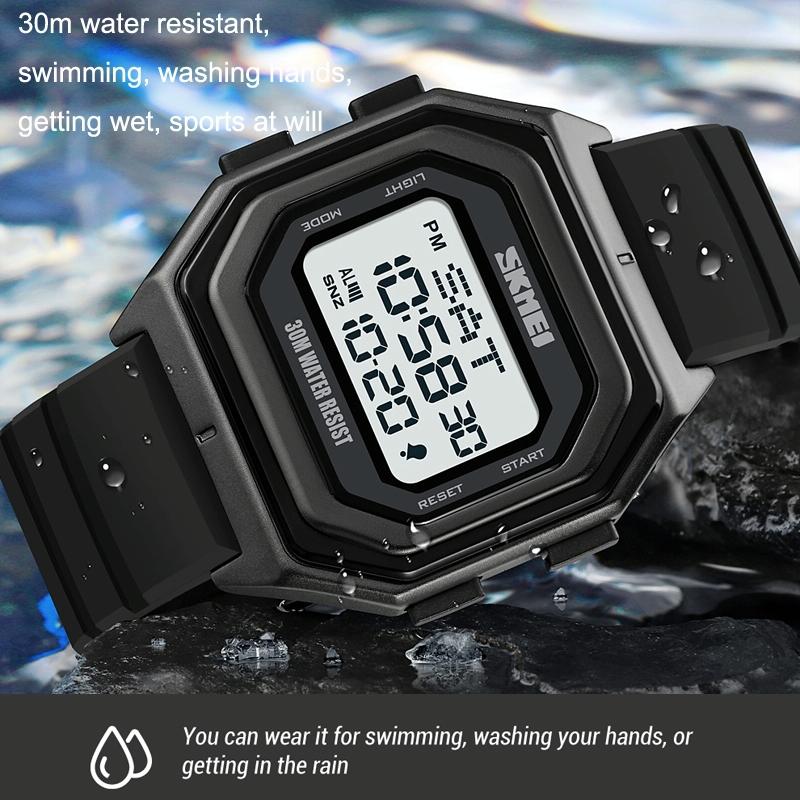 Multi-Functional Outdoor Men Watch - Electronic Timing-1915197790242344965