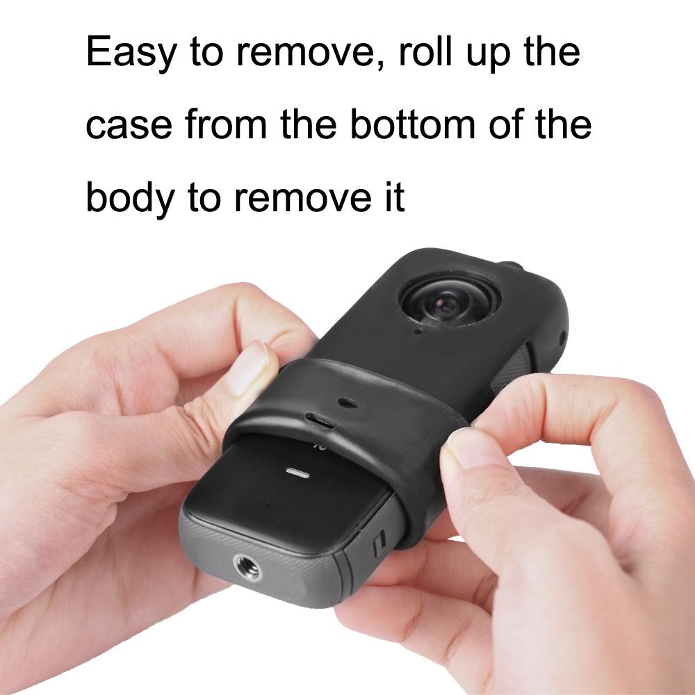 Silicone Protective Case With Lanyard For Insta360 One X2-1915197991027871748
