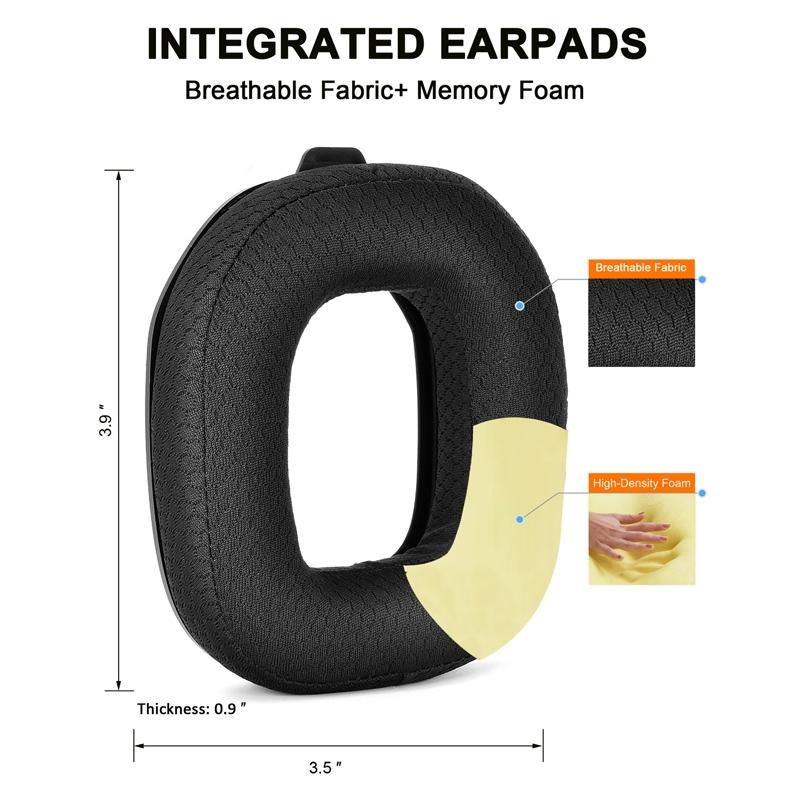 Logitech A50 Gen4 Headset Replacement Earmuffs - 2Pcs Leather & Velvet-1922443448191946754