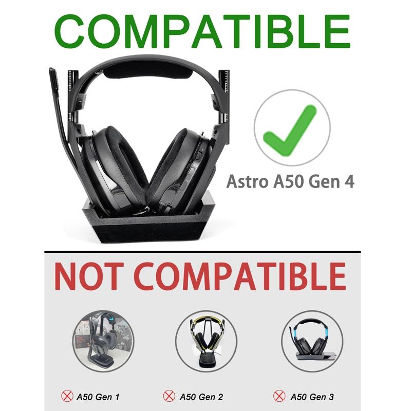 Logitech A50 Gen4 Headset Replacement Earmuffs - 2Pcs Leather & Velvet-1922443448191946755
