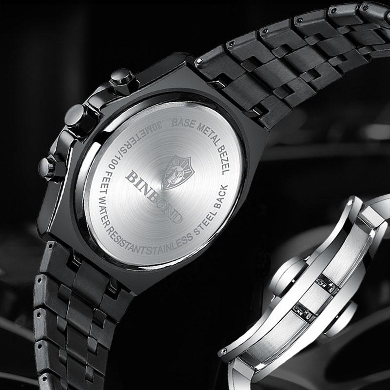 Waterproof Multifunctional Business Watch - Luminous Quartz-1915197829719134212