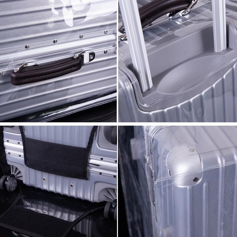 Waterproof Transparent Pvc Trolley Suitcase Cover - 22 Inch Rimless-1915198136142401541