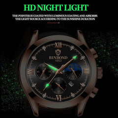 Waterproof Luminous Men Watch With Calendar - 30M-1915197982425354245