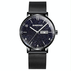 Waterproof Ultra-Thin Quartz Luminous Starry Watch - 30M-1943465059850260487