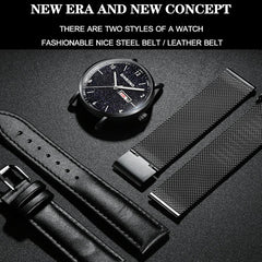 Waterproof Ultra-Thin Quartz Luminous Starry Watch - 30M-1943465059850260484