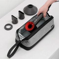Grey Organizer Bag For Dyson Hair Dryer And Curling Iron-1915198144270962693