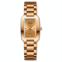 Waterproof Square Metal Quartz Watch - 30M-1915198292665438208