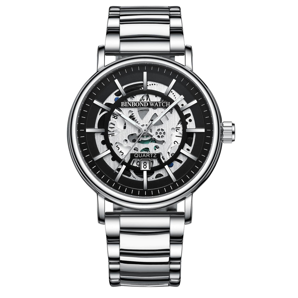 Waterproof Luminous Quartz Watch - Multifunctional-1915198121340702727