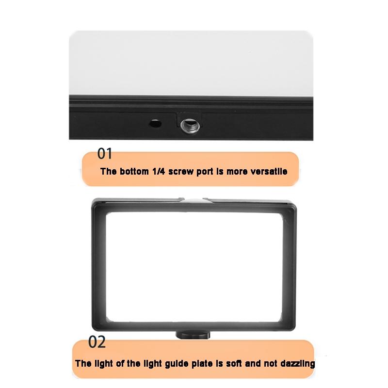 8 Three-Colour Temperature Flat-Panel Live Fill Light With 0.5M Bracket-1915197801302724613
