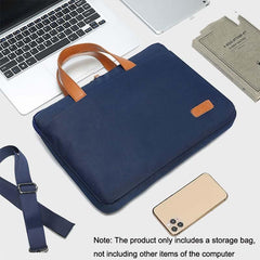Ultra-Thin Macbook Laptop Messenger Bag - 13.3-14 Inches Dark Blue-1915198114038419462