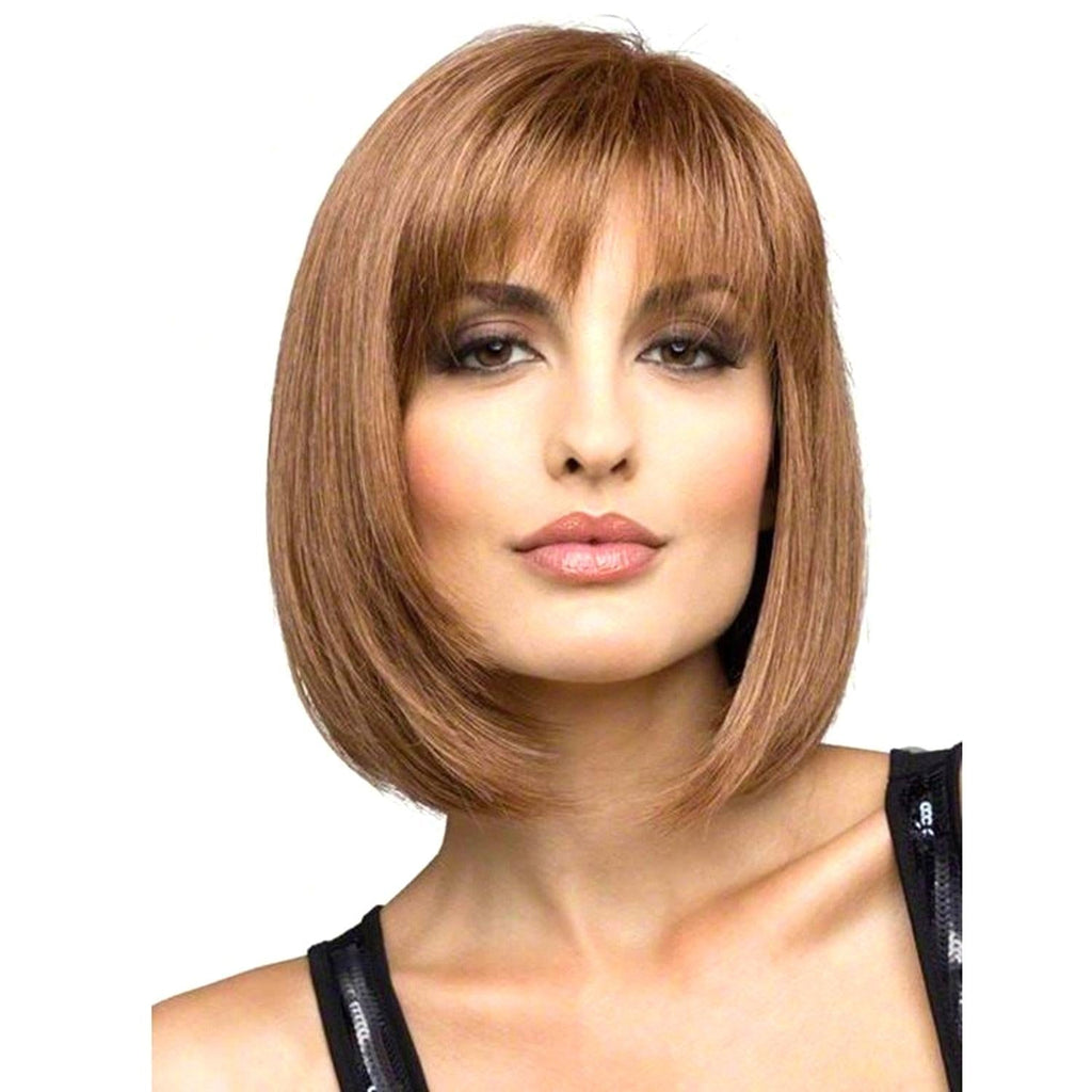 Silk Short Wig For Women - High Temperature Resistant-1915198267789021184