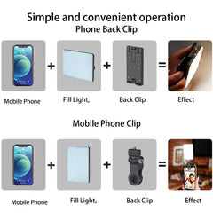 5W Mobile Phone Fill Light For Live Broadcast With Screen - V11 Cool & Warm-1964932298914795524
