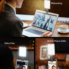 5W Mobile Phone Fill Light For Live Broadcast With Screen - V11 Cool & Warm-1964932298914795528