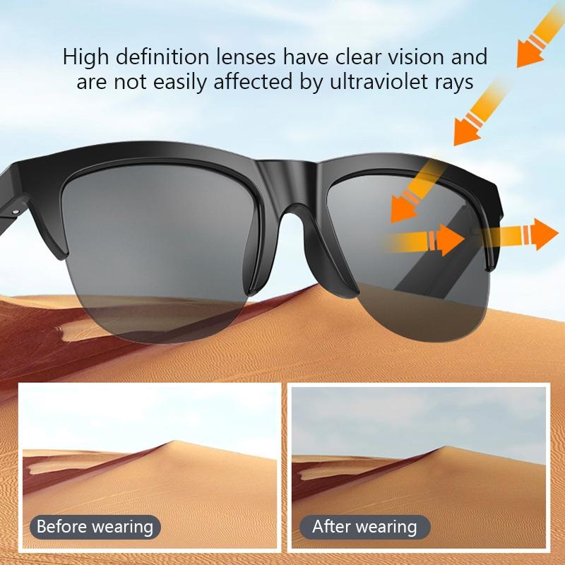 Men Bluetooth Smart Sunglasses With Anti-Strong Light And Anti-Polarized Protection-1915197971364974595