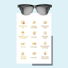 Men Bluetooth Smart Sunglasses With Anti-Strong Light And Anti-Polarized Protection-1915197971364974598