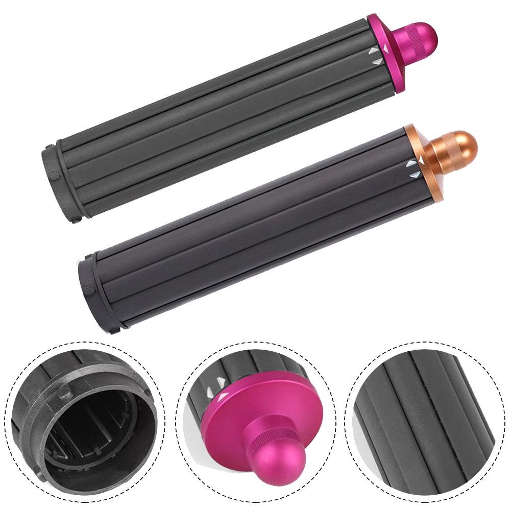 Upgraded Long Curling Barrels For Dyson Airwrap Hair Dryer With Nozzle And Adapter In Rose Red-1915197645001986049