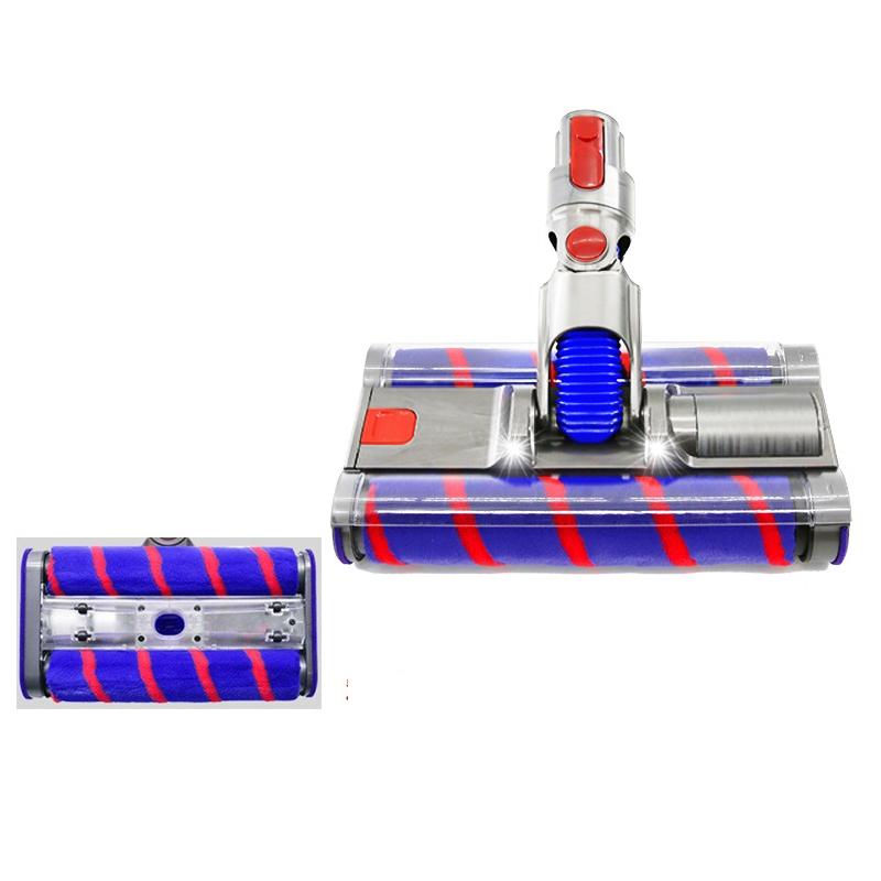 Double Roller Soft Velvet Floor Brush With Led For Dyson Vacs-1915197660483162112