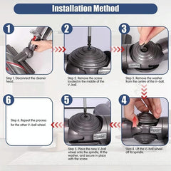 Powerful 100W Suction Head For Dyson V10 / V11 With V-Ball Wheels-1969996470123892741